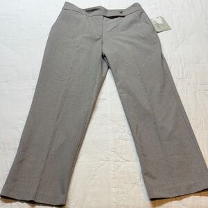 Sag Harbor "The Slimming Solution" Career Trousers NWT White/Black Houndstooth